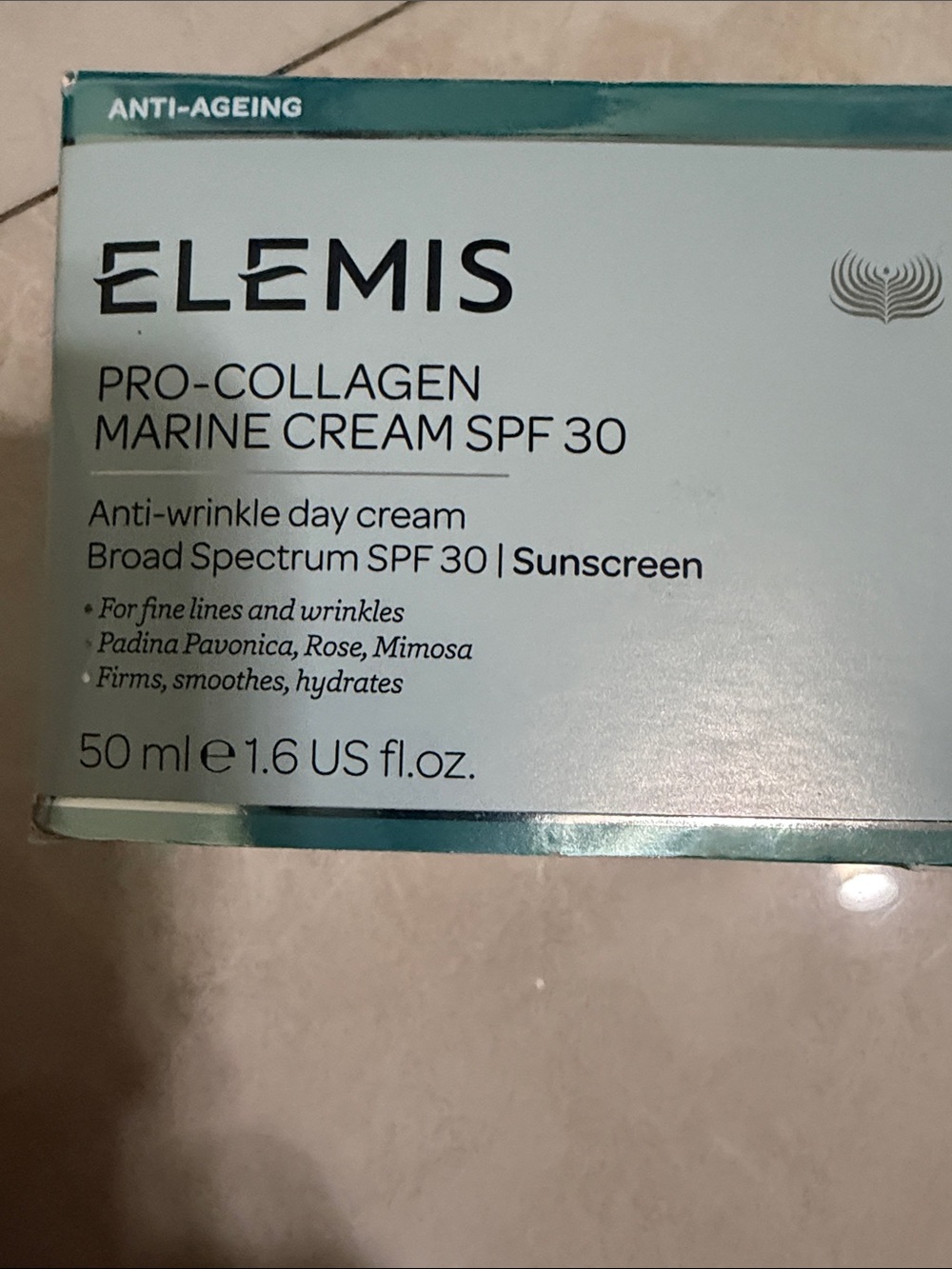 ELEMIS Pro-Collagen Marine Cream SPF 30 - Light Aqua/Turquoise Packaging